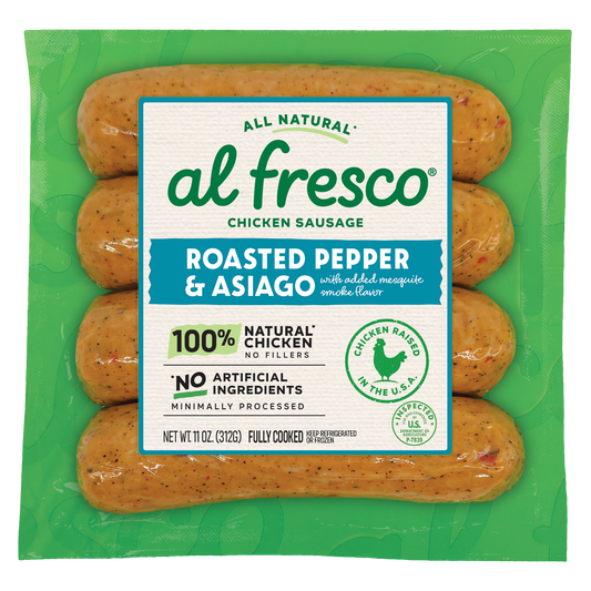 Al Fresco All Natural Roasted Pepper & Asiago Chicken Sausage