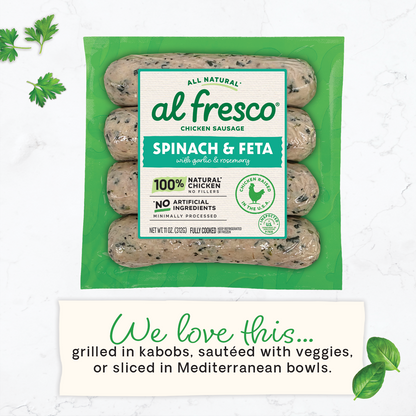 Al Fresco All Natural Spinach & Feta Chicken Sausage