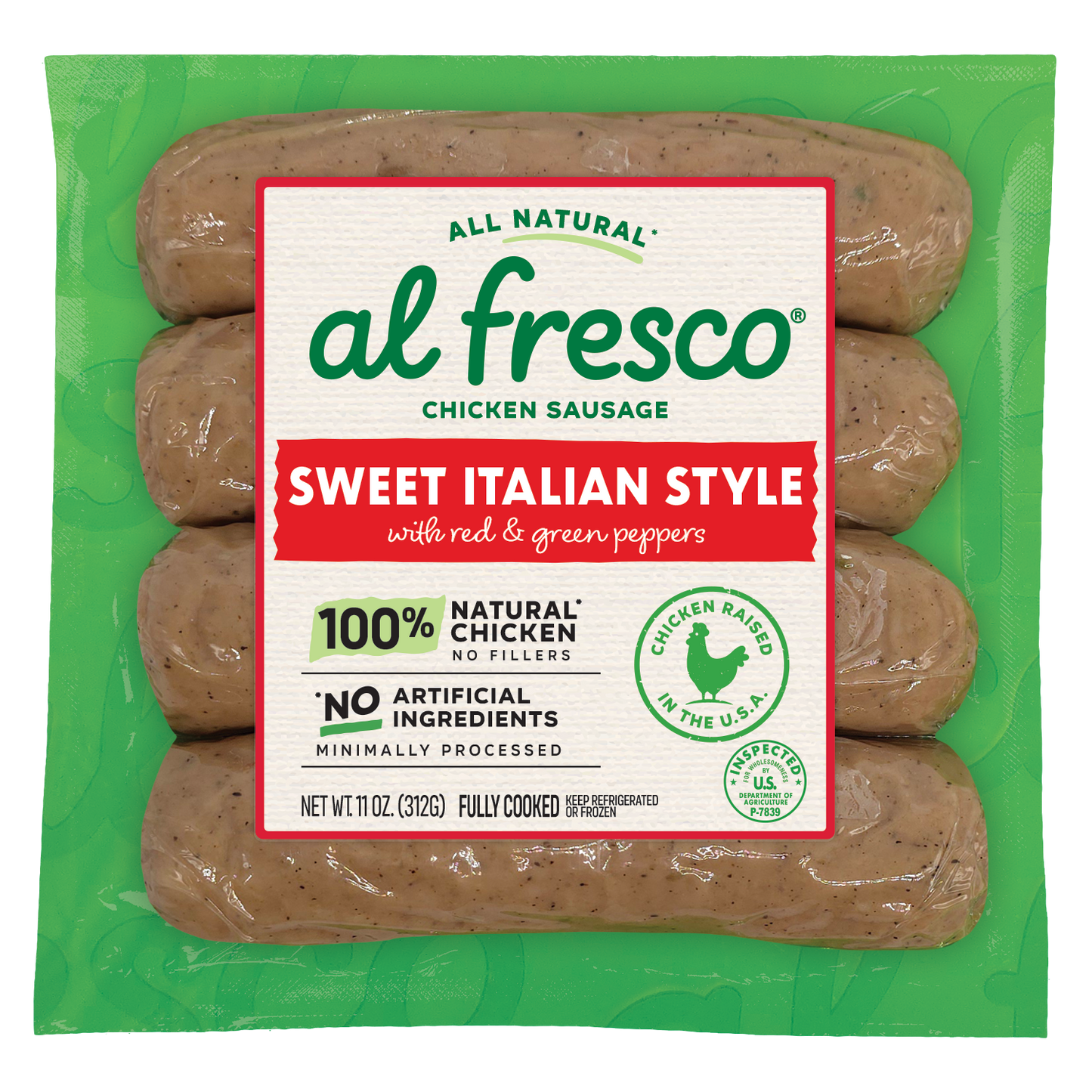 Al Fresco All Natural Sweet Italian Style Chicken Sausage