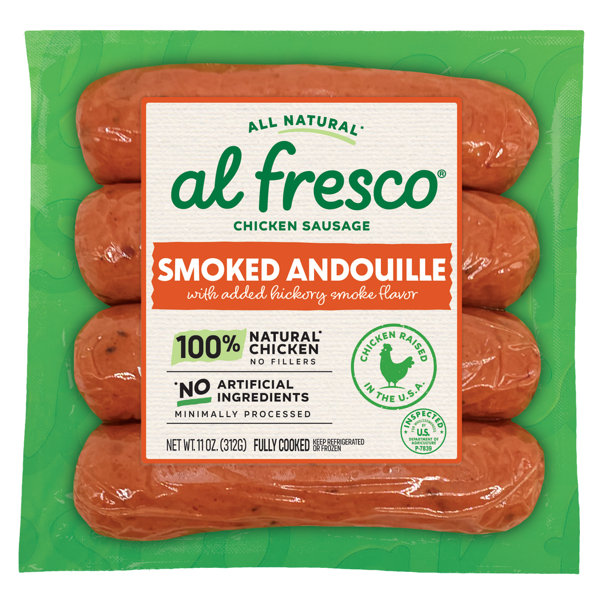 Al Fresco All Natural Smoked Andouille Chicken Sausage