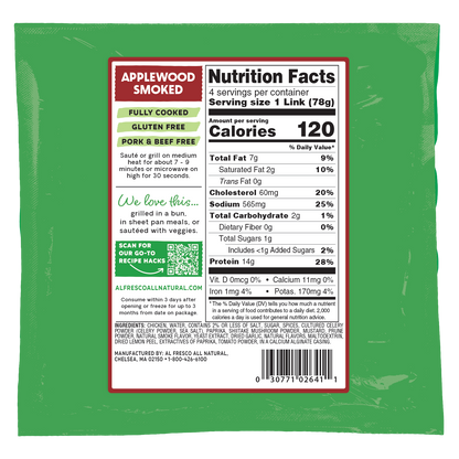Al Fresco All Natural Applewood Smoked Chicken Sausage