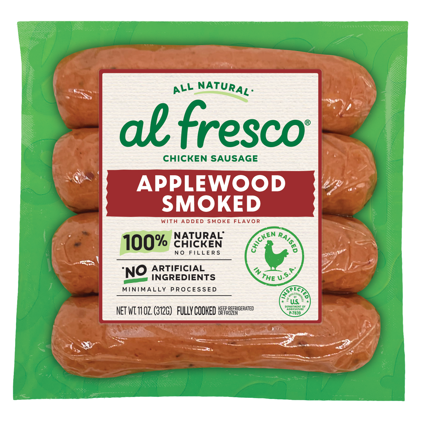Al Fresco All Natural Applewood Smoked Chicken Sausage