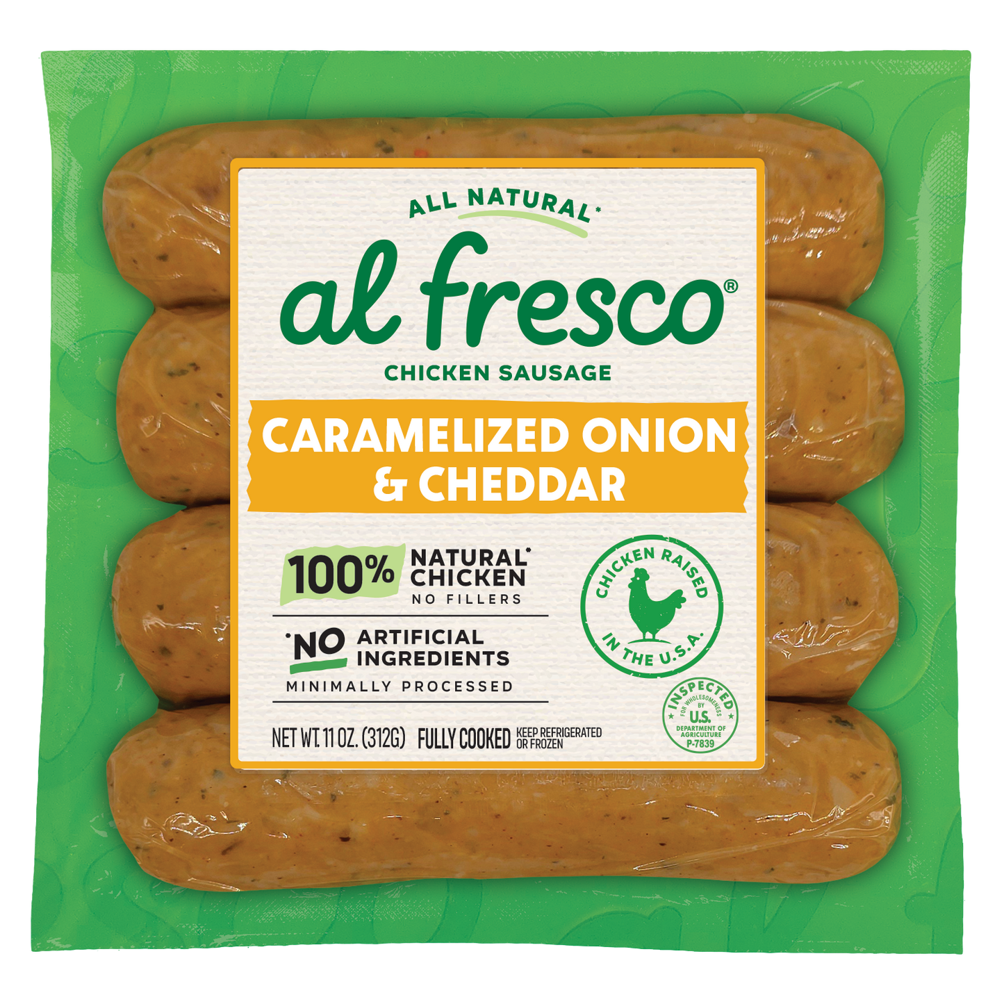 Al Fresco All Natural Carmelized Onion and Cheddar