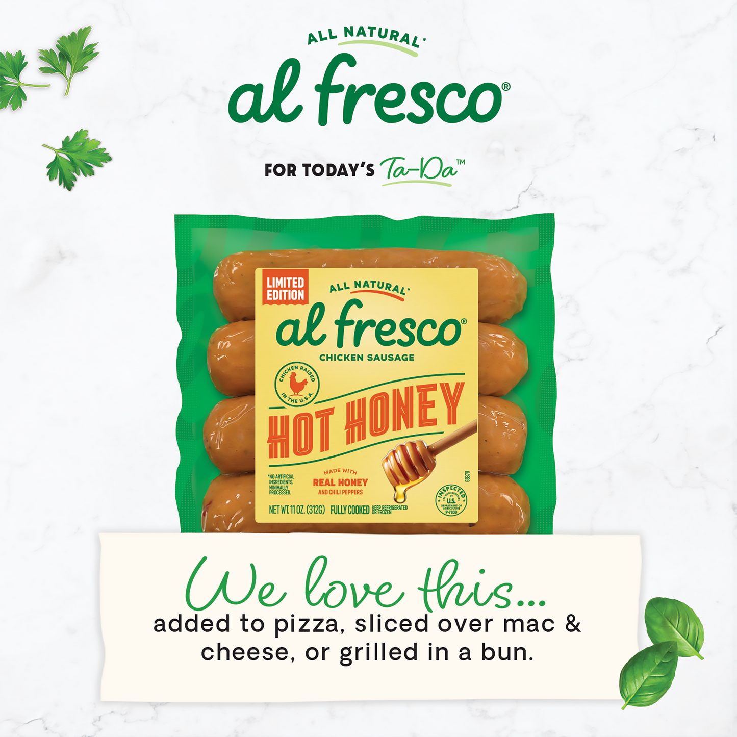 Al Fresco All Natural Hot Honey Chicken Sausage