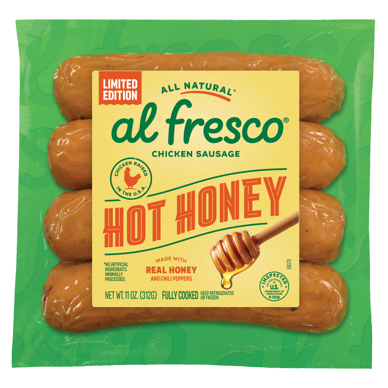 Al Fresco Al Fresco Hot Honey Chicken Sausage — product image