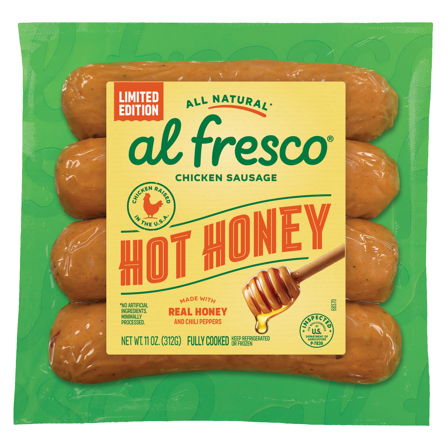Al Fresco All Natural Hot Honey Chicken Sausage