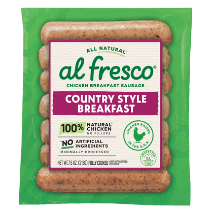 Al Fresco All Natural Country Style Chicken Breakfast Sausage