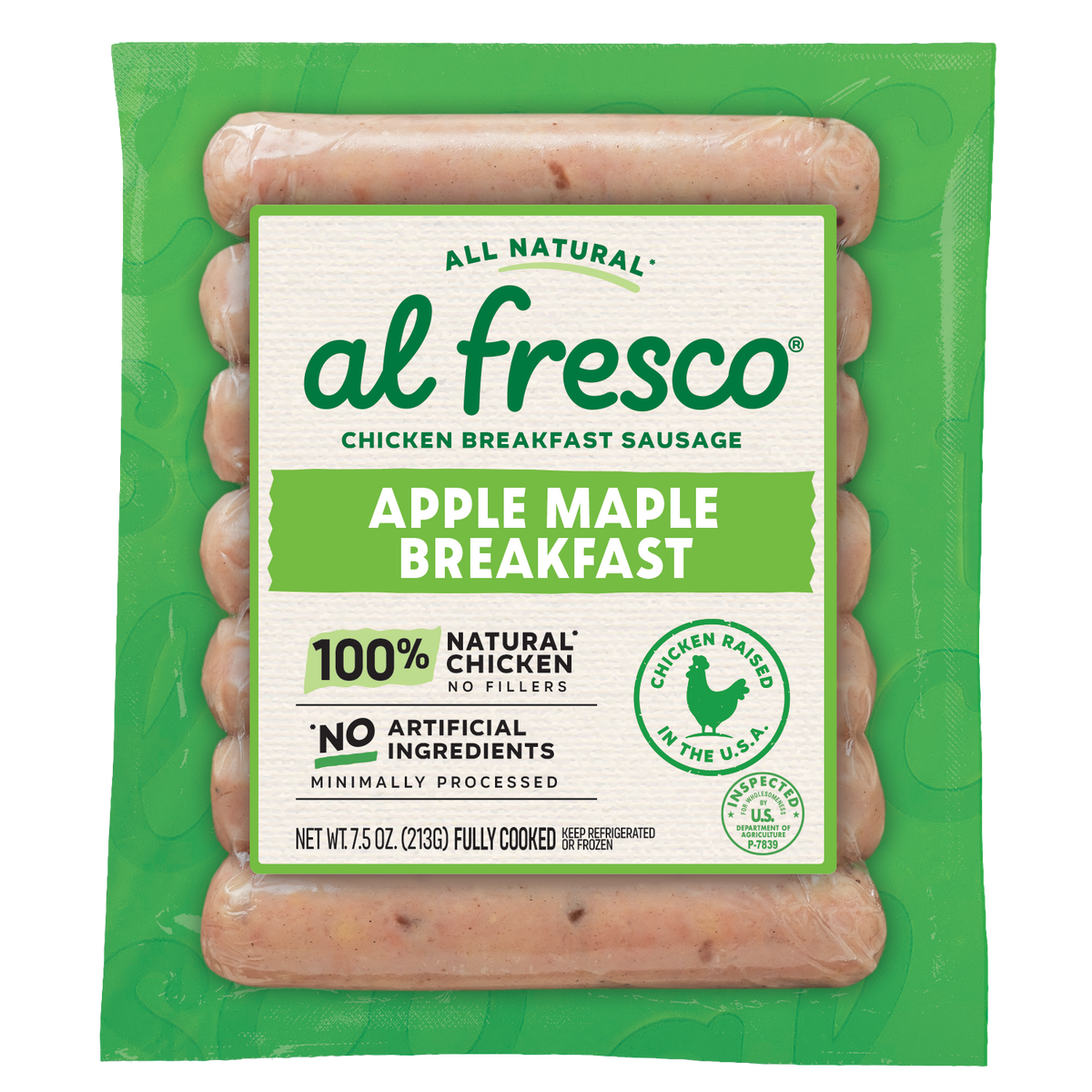 Al Fresco All Natural Apple Maple Chicken Breakfast Sausage