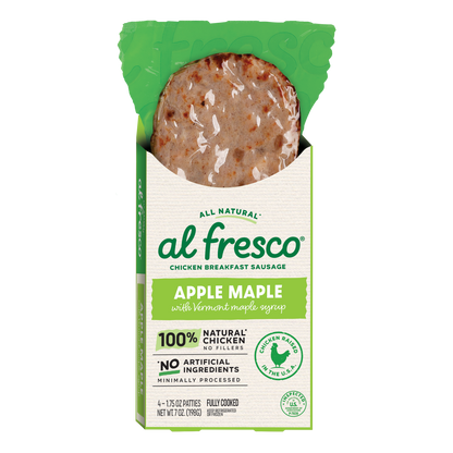 Al Fresco All Natural Apple Maple Chicken Breakfast Patty