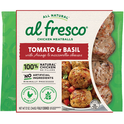 Al Fresco All Natural Tomato & Basil Meatballs