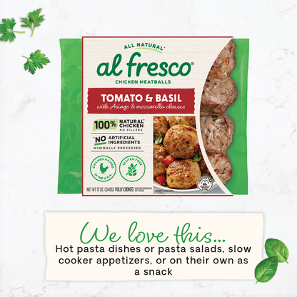Al Fresco All Natural Tomato & Basil Meatballs